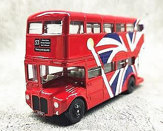 【熱賣精選】汽車模型 車模 收藏模型CORGI 英國狗仔倫敦國旗版雙層巴士英倫風格合金收藏模型玩具全新