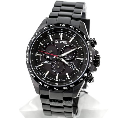 現貨 可自取 CITIZEN CB5835-83E 星辰錶 手錶 45mm 光動能電波 黑面盤 黑鋼錶帶 男錶女錶