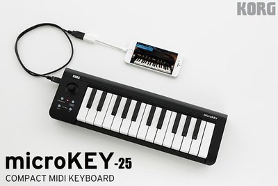 小叮噹的店-KORG Microkey2 25鍵 (K-25) 第二代 主控鍵盤 MIDI鍵盤