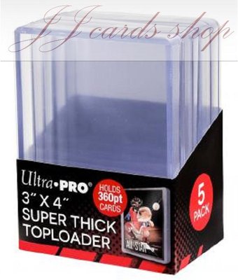 【☆ JJ卡舖 ☆】美國原廠 Ultra Pro 高透明品質 一般卡夾 - 尺寸：360pt (一盒／5個)