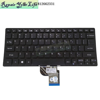 電腦零件宏基 acer Spin1 N17H2 SP111-32N 34N 筆記本鍵盤 US筆電配件