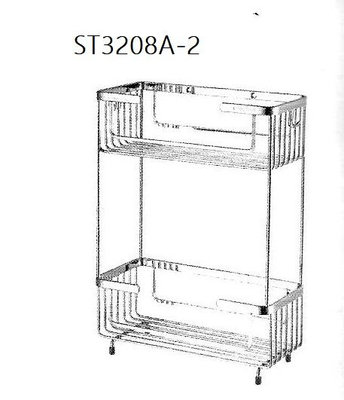 【鑫欣】廚衛第一選擇※不鏽鋼雙層抽取式衛生紙架ST3208A-2(買多價格更便宜)