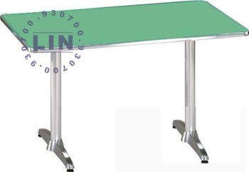 【品特優家具倉儲】P286-03餐桌鋁框方型餐桌休閒桌
