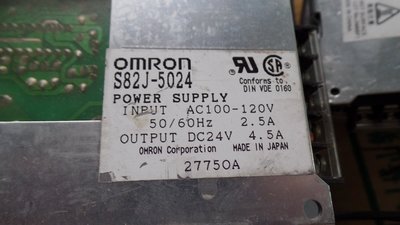 [清倉電源供應器專區]OMRON電源 S82J-5024 24DC 4.5A 110V