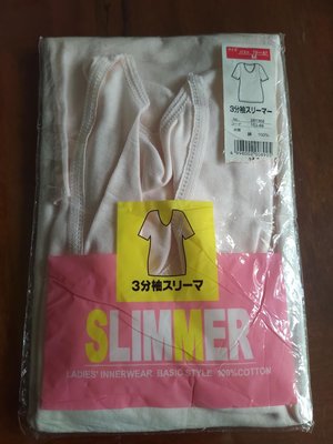 +四季心晴+ 全新 SLIMMER 純棉 3分袖 衛生衣 內衣 M號 粉色