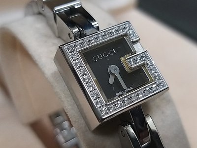 ☆ 古馳  Gucci 102 G-Mini Steel &amp; Diamond 鑽錶  (保證真品) ☆