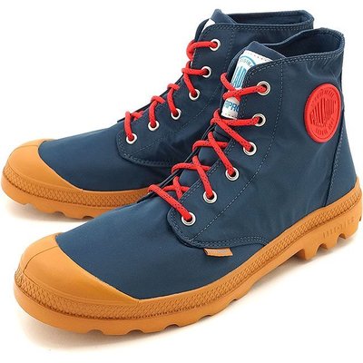 =CodE= PALLADIUM PAMPA PUDDLE LITE+ WP 防水輕量軍靴(深藍紅)76117-482男