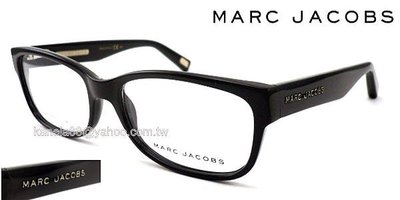 美國 MARC JACOBS 雷朋款亮黑色設計膠框 彈簧鏡腳 公司貨 MJ293 MBMJ # 嚴選眼鏡