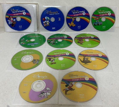 2021最新藍光版本　寰宇迪士尼美語　主課程　straight play　8片藍光 送 4片DVD 光碟