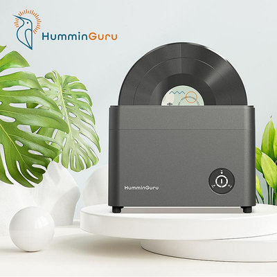 HumminGuru黑膠唱片超聲波洗碟機全自動黑膠唱片清洗機帶風干功能-淘米家居配件