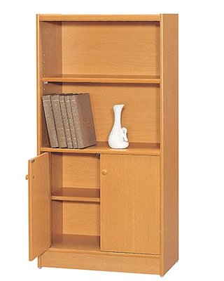 [家事達]OA-435-3 櫻桃木收納書櫃