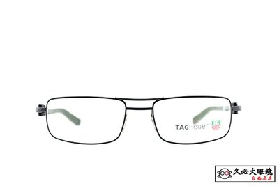 【台南名店久必大眼鏡】TAG Heuer 豪雅眼鏡 全程於法國產製運動流線輕盈保證原廠公司貨全面特價 TH8001(黑)
