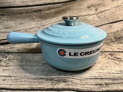 LE CREUSET酷彩《亮藍&天空藍》16cm單柄醬汁鍋