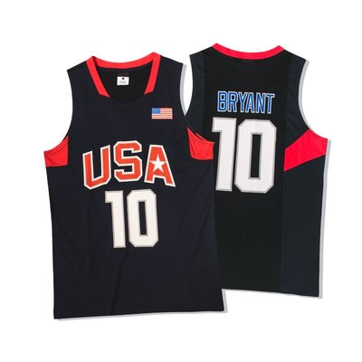 DIY 個性化 籃球運動背心 USA 2008美國奧運隊 Kobe Bryant (柯比·布萊恩) 10號