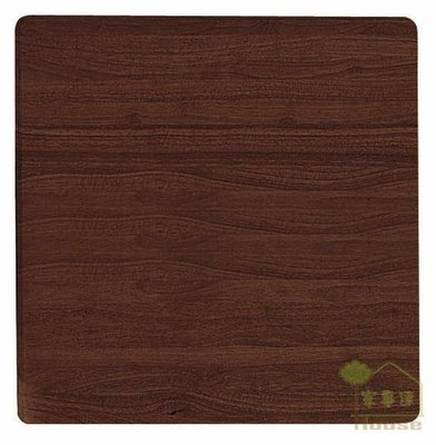 [ 家事達] TMT 2.5*2.5尺方型  胡桃木色實木餐桌面板 (TAR-59)- 特價