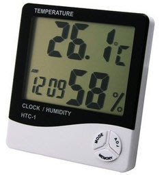 電子溫度計 數顯 HTC-1 溫濕度計 溫度計 濕度計 大螢幕(有附電池)