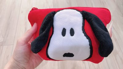 全新 Snoopy 史努比 絨毛 化妝包 萬用包