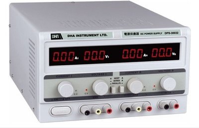 [捷克科技] DHA DPS-30032 三組輸出電源供應器 0~30V 0~3A 直流 穩定輸出 Power Supply 專業電錶儀器