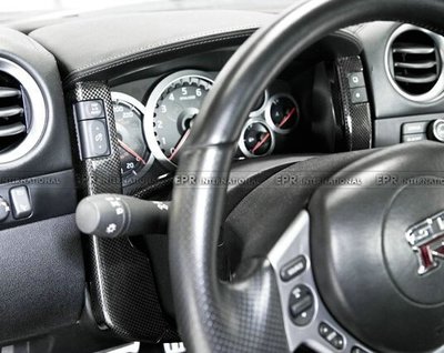 日系戰神R35 碳纖維內飾改裝 儀表面板蓋GTR 儀表座裝飾 左駕專用--請詢價