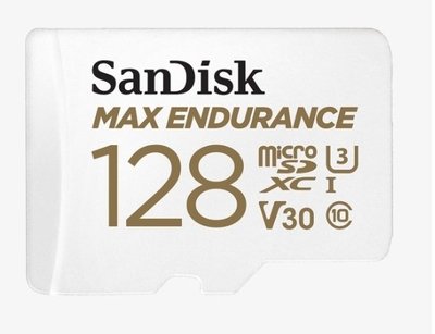 SanDisk MAX ENDURANCE microSDXC 128GB 極致耐寫記憶卡 12萬小時 V30 公司貨 SDSQQVR