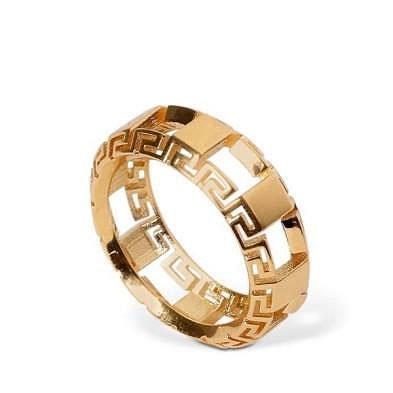 Versace Greek 金色戒指