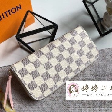 Louis Vuitton DAMIER AZUR Clémence wallet (N61264)