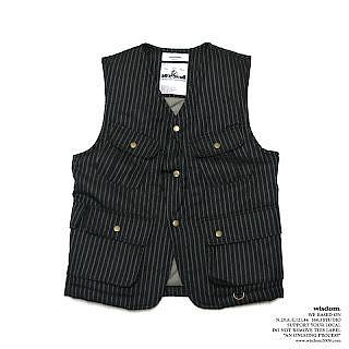 Wisdom 2011 A/W Multi-Pocket Cotton Vest 工裝背心 Size: M