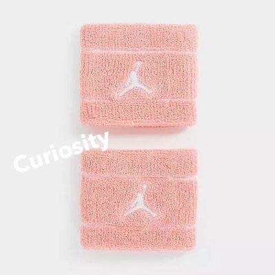 【Curiosity】NIKE Jordan 籃球運動腕帶(2入)粉橘色 運動網球健身訓練 $780↘$499