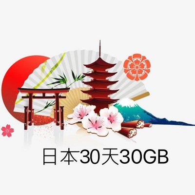 現貨特價！免設定 日本上網卡30天30GB吃到飽 4G高速網路 國際漫遊卡 網路SIM卡 行動網卡 WIFI 附取卡針