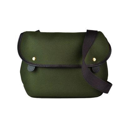英國Brady Avon Bag Olive橄欖綠色(深棕滾邊/背帶)肩背包 側背包公事包書包 防水帆布皮革滾邊 英國製