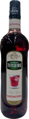 Teisseire 糖漿果露-紅石榴風味Grenadine  法國頂級天然糖漿 1000ml-【良鎂咖啡精品館】