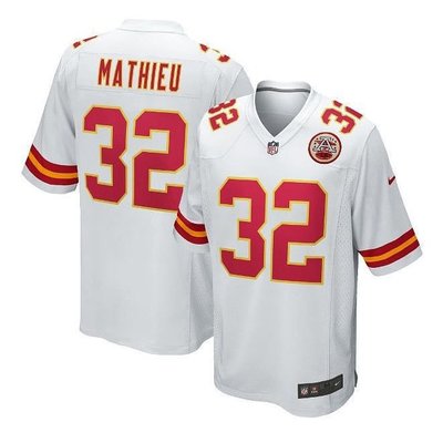 堪薩斯城酋長Kansas City Chiefs橄欖球服32號Tyrann Mathieu球衣