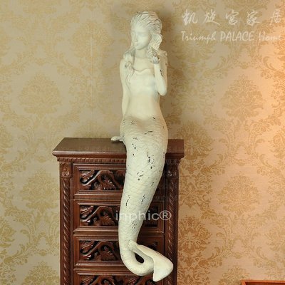 INPHIC-歐式家居咖啡廳裝飾品樹脂工藝品個性擺設 美人魚擺飾