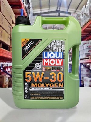 『油工廠』LIQUI MOLY MOLYGEN 5w30 液態鉬高效頂級合成機油 鉬鎢元素 SP GF-6A 5L