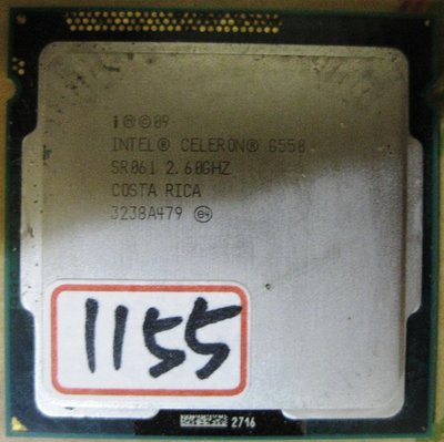 【良品】Intel Celeron G550 雙核心 CPU 1155腳位 2.6G 2M 中古過保良品
