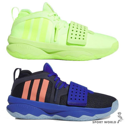 Adidas 男鞋 籃球鞋 拉里德 聯名款 DAME 8 EXTPLY 螢光綠/黑藍【運動世界】IF8148/IG8085