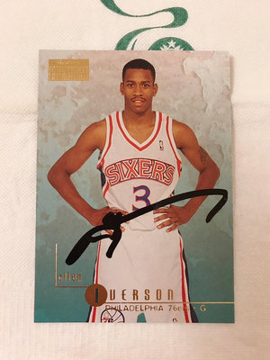 5折🔥Allen Iverson RC卡面簽名卡1996 Skybox名人堂