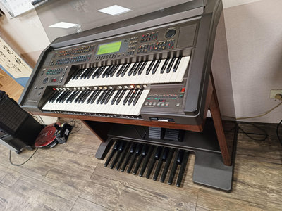 【國民二手樂活館】日本製YAMAHA山葉Electone雙層電子琴EL-90電管風琴 自取價5800