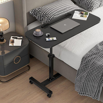 床邊桌可移動升降旋轉折疊懶人宿舍臥室家用簡易側邊電腦小桌子~不含運費