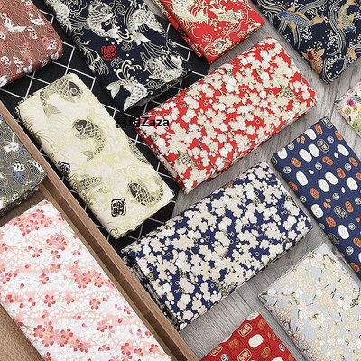 新品日式風格沙發布沙發套全蓋巾日本和風燙金純棉布防塵罩防滑墊布藝