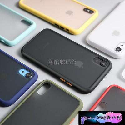 《潮酷數碼館》【膚感殼】iPhone 12 mini Pro Max蘋果11 7 8 SE2 XR防摔手機殼i12保護殼