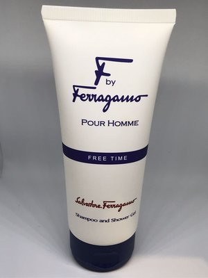 全新 Ferragamo free time 非凡之旅男性 洗髮+沐浴乳 200ml shampoo 出清品 無盒裝