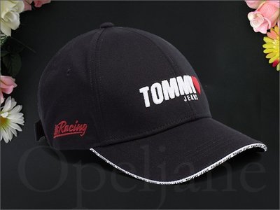 官網新款 Tommy Hilfiger Hat 深藍色棒球帽 遮陽帽高爾夫球帽可調整帽圍 夏天慢跑防曬 愛Coach包包