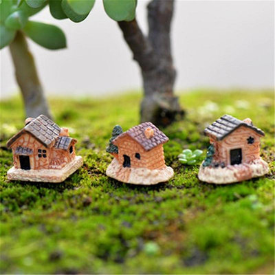 zakka愛情海 圍欄房子 微景觀裝飾配件樹脂小房屋擺件別墅 擺件