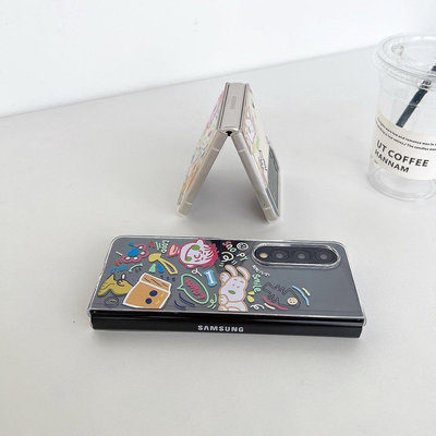 熱銷 史努比 手機殼 三星 Samsung Galaxy Z FOLD 3 4 保護套 FLIP3 4 卡通 防摔--可