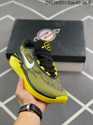 耐吉/Nike Air Zoom G.T. Cut 2代 黑黃 低幫男鞋休閑運動籃球鞋