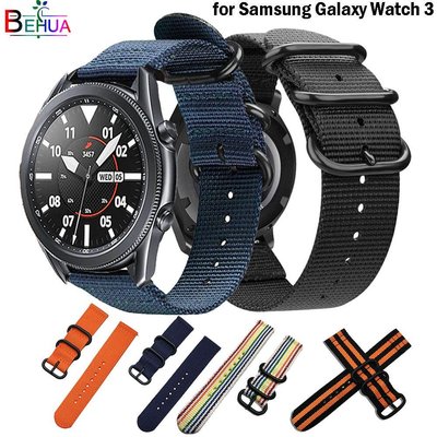 尼龍運動手錶錶帶適用於三星 Galaxy Watch 3 45 毫米 41 毫米 / Galaxy 46 毫米 / Ge