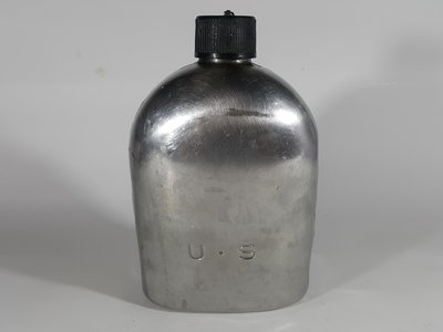[銀九藝] 早期二手 U.S 美軍 不銹鋼水壺 無套袋 使用過
