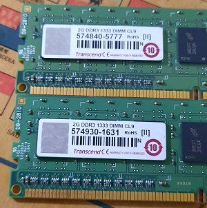 創見桌上型記憶體/DDR3-1333/2G/2條