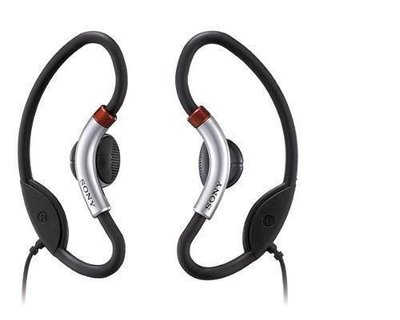 SONY 運動式時尚輕巧耳掛式耳機 MDR-AS20 防潮防汗水 獨特掛環式設計!! 簡易包裝,近全新